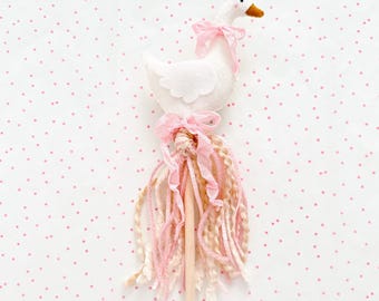 Personalized silly goose wand ; goose tassel ;  goose theme ; goose with hat ; spring decor