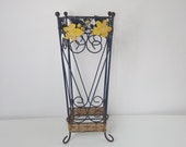 Vintage Wrought Iron Umbrella Stand Plant Pot Stand Hallway Decor Home Decor Patio Rustic Farmhouse Cottage Room Indoor Plant Chez Rai