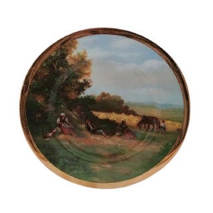 Vintage Bone China England Charms Of Country Life Collectible Plate Well Earned Rest Painted By Elisabeth Paetz - Kalich Decor / Chez Rai