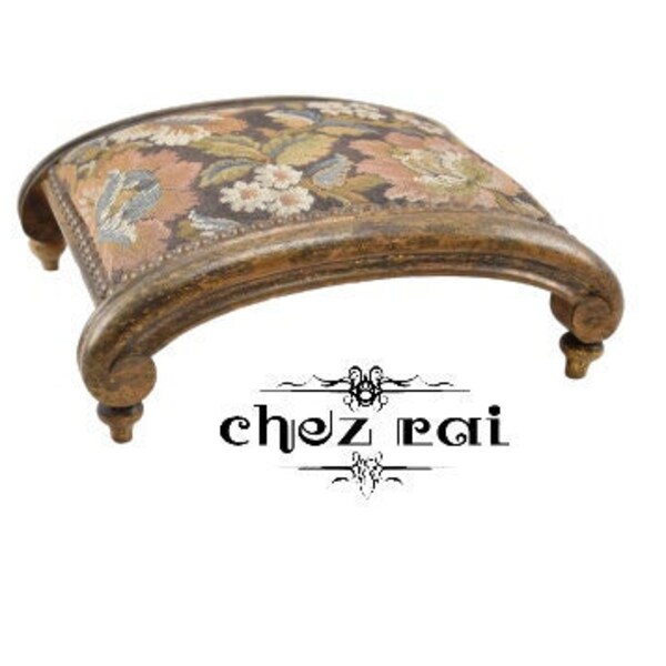 French Footstool Etsy