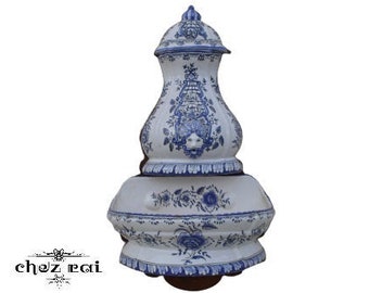 ヴィンテージ フランス製 陶器 洗面ボウル 水差し 食器セット