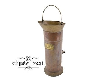 Vintage Umbrella Stand, 5Kan with Porcelain Handle, Made in 