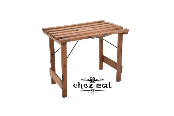 Paire De Tabourets Pliants Vintage – Camping / Pêche – Fabriqués En France