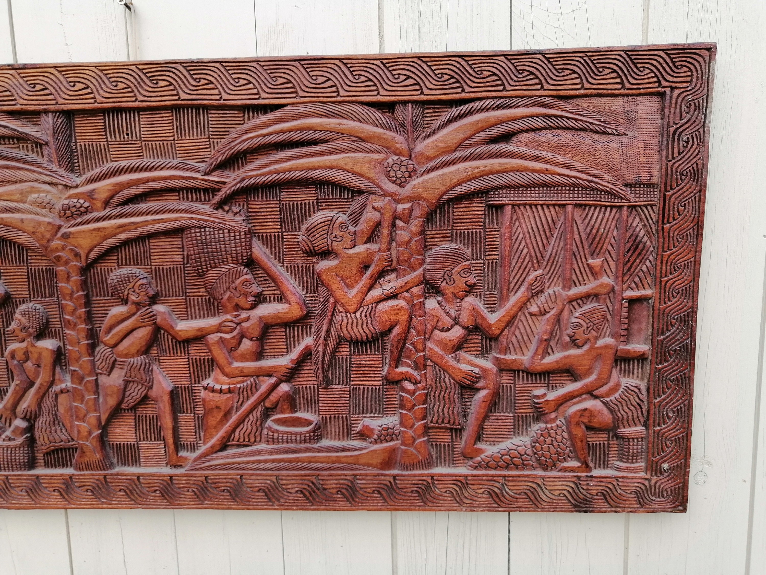 Carved wood board deals