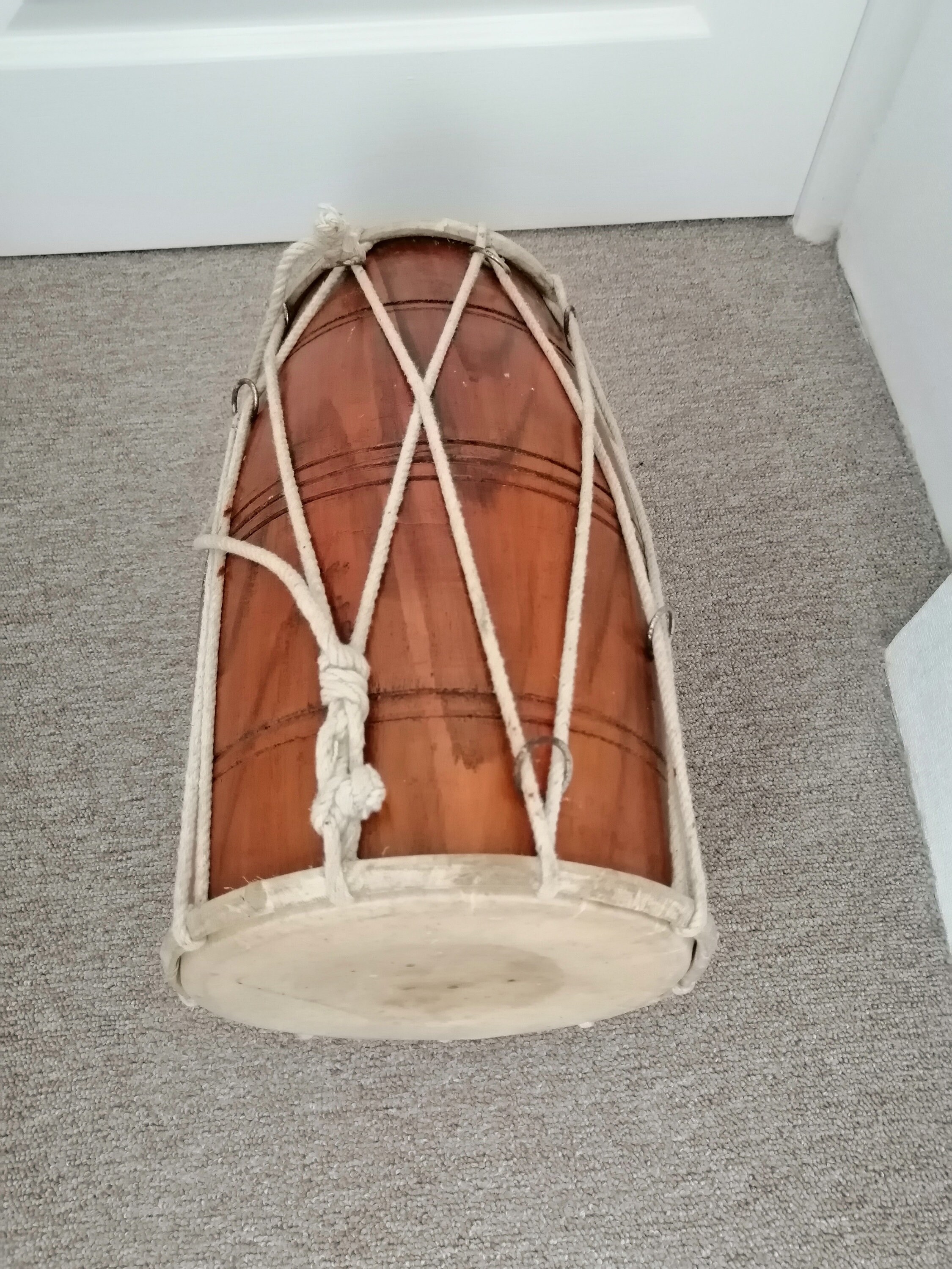 Vintage Two Headed Hand Drum The Dholak Musical Folk Etsy