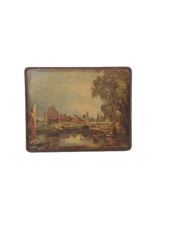 Vintage Plaque en Bois Plaque Mat Belles Scènes Country Living Home Decor Décoration Ferme Maison Co