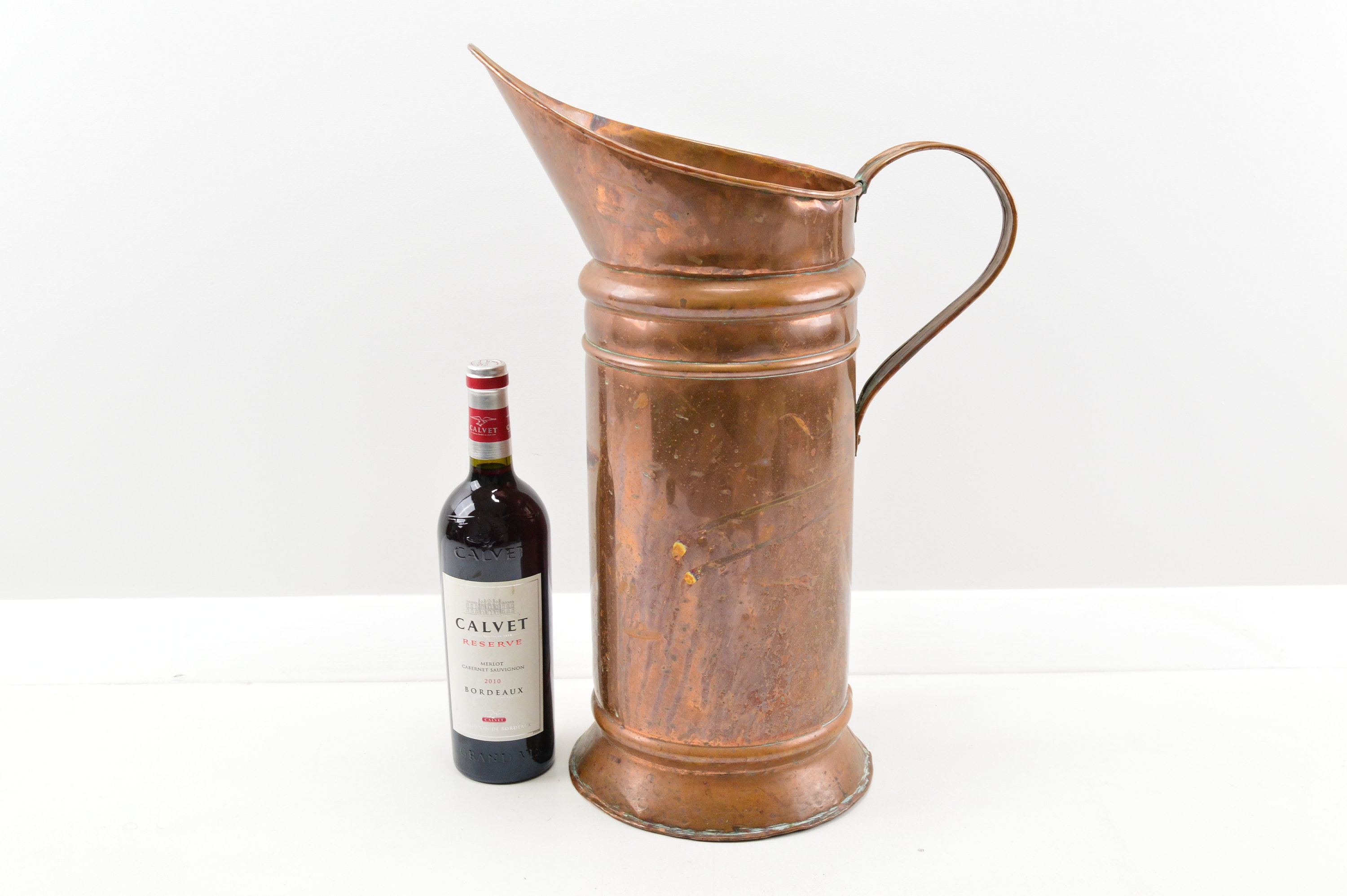 Vintage Copper Umbrella Metal Storage Display Stand Holder Etsy