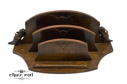 French Letter Rack Vintage French Found Wooden Letter Rack Table Top Decor Wooden Letters ...