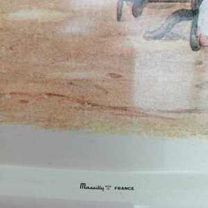 Plateau Métal ASSE – Coupe D’Europe 1976 – Griffon Massily – Vintage Foot