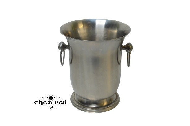 Vintage Français Jean Couzon Champagne Bell Shaped Bucket Bottle Cooler Wine Beer Quality Stainless