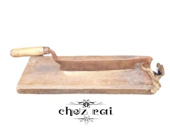 Vintage French Bread Slicer French Kitchen Farmhouse French Guillotine Bread Cutter Rustic Vintage Bread Knife circa 1910s -30s  / Chez Rai