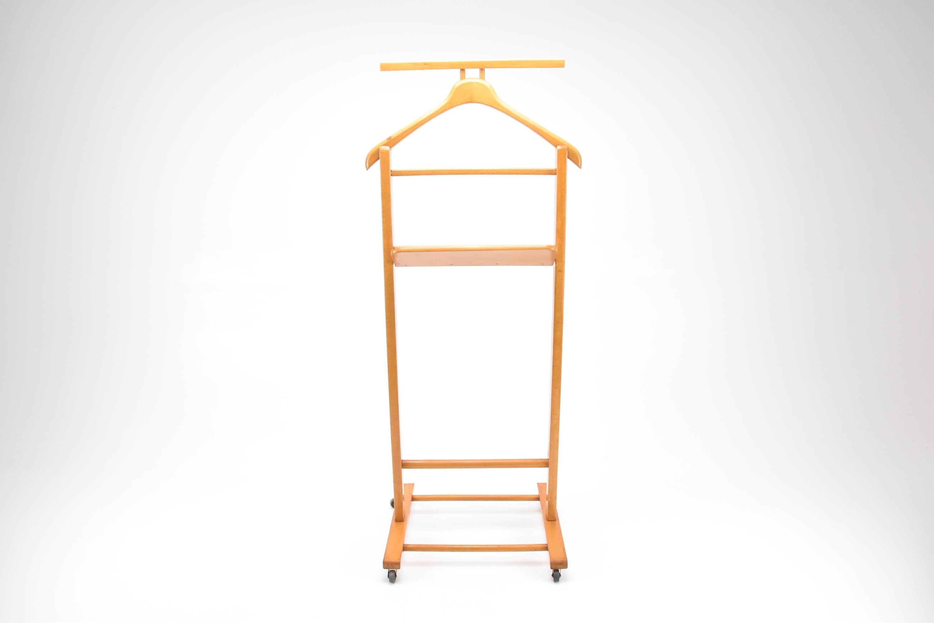 Chezrai - Valet De Chambre Simple Vintage Couleur Claire, Chambre, Support Majordome Pliant Plateau Rangement Pour D'hôtes, Cadeau Gîte Lui