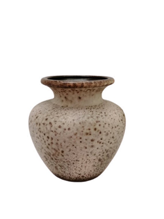 Vintage West Germany Vase Pottery Ceramic Container Flowers Display Stand 202 - 13 Scheurich Keramik