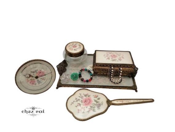 Vintage Regent of London Vanity Set Dressing Table Set 5  display picture 1