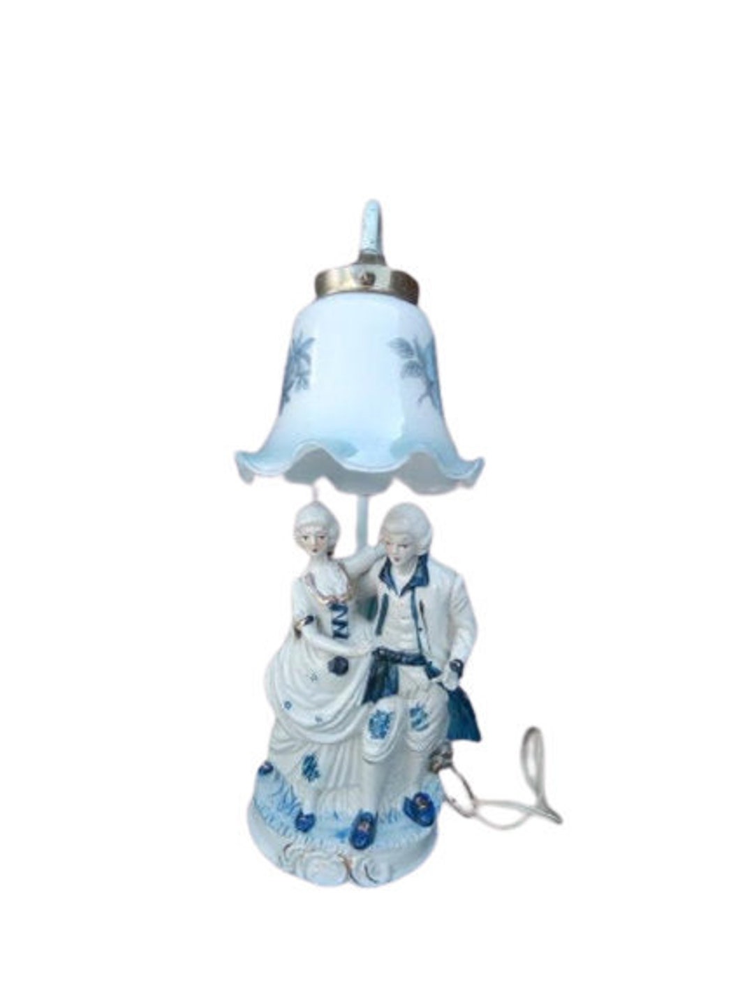 Vintage Statuette Porcelain Light Fitting Table Lamp Bedside Light