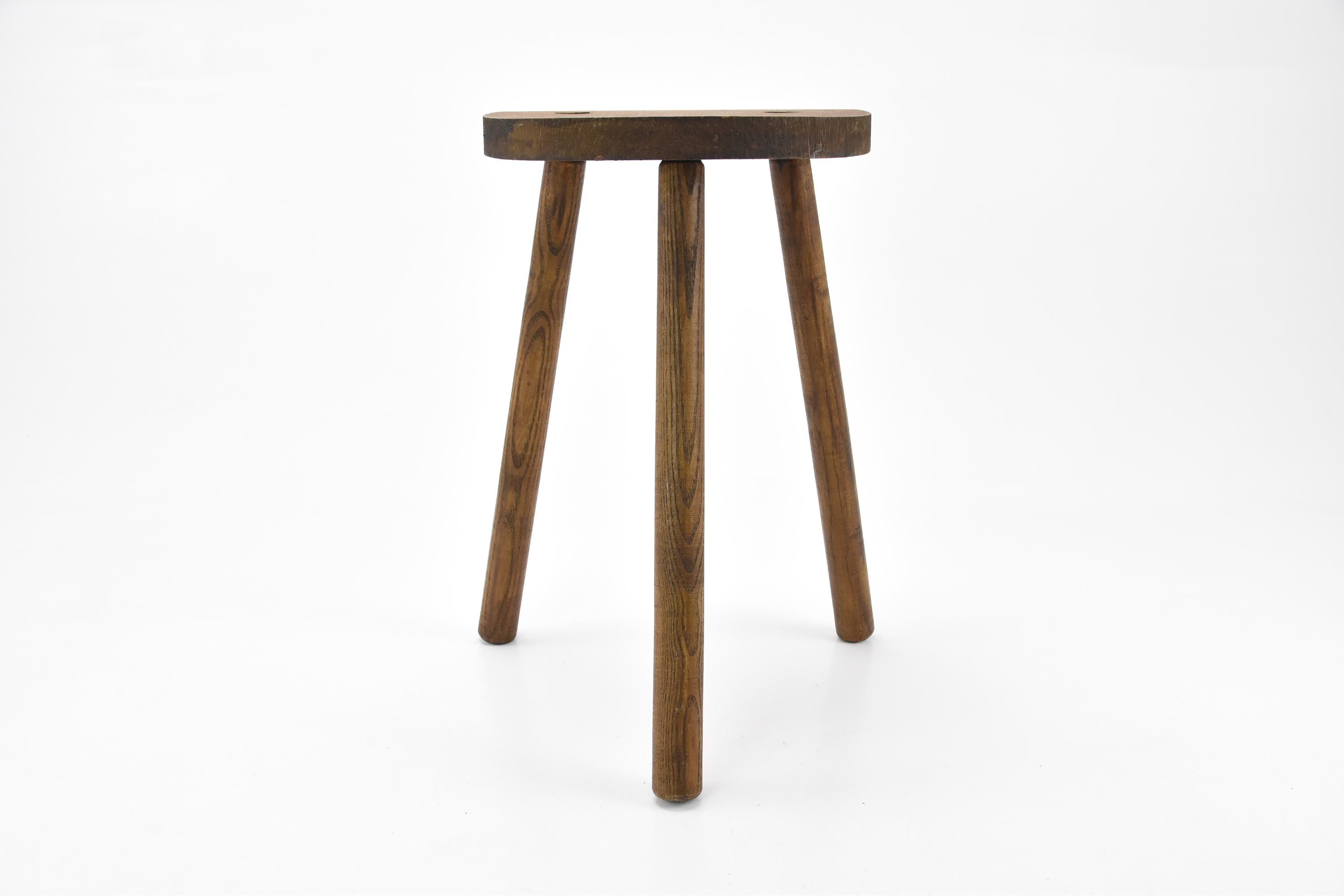 Vintage French Wooden Stool – 18” Plant Stand, Farmhouse Decor - Etsy