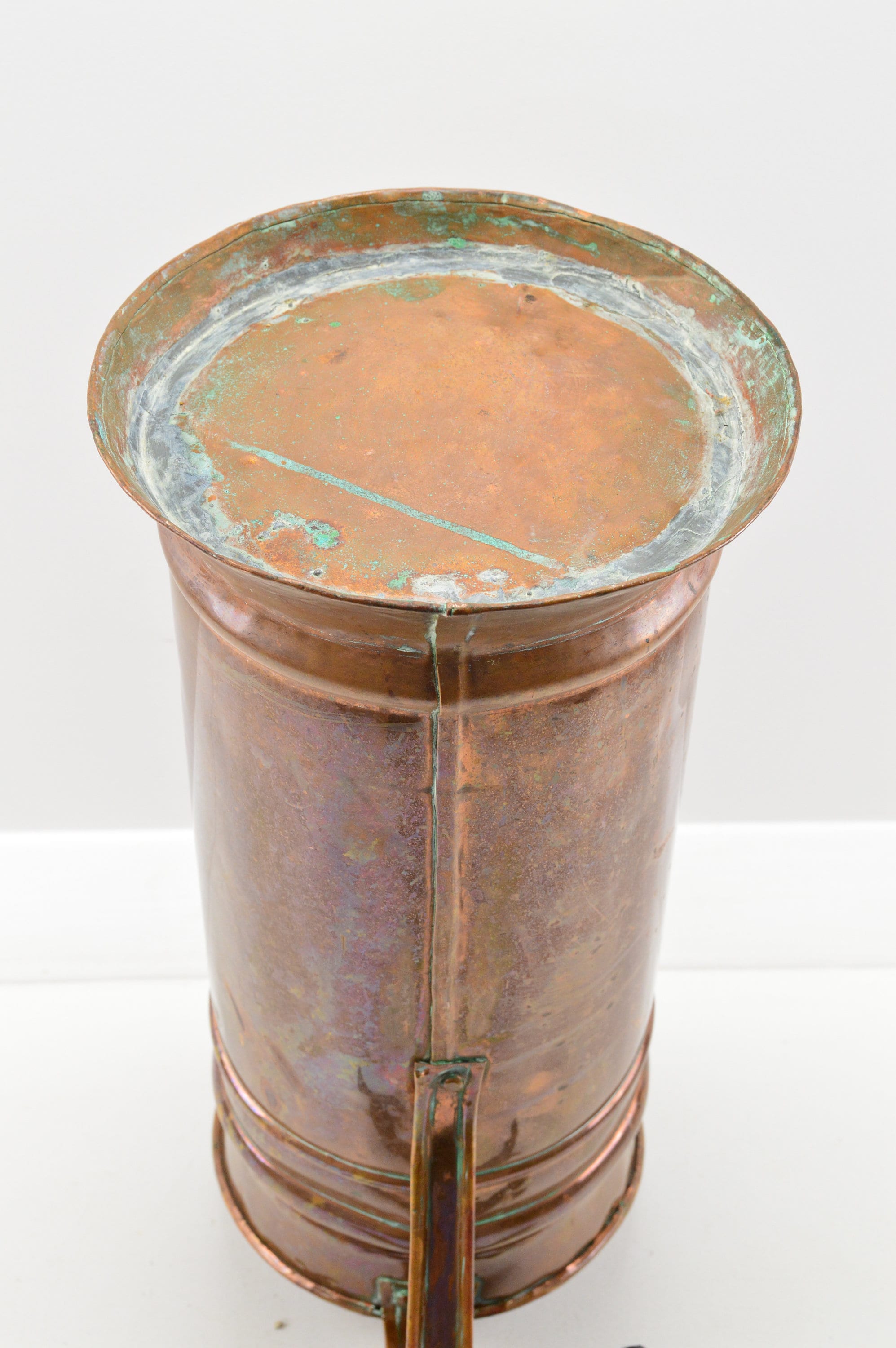 Vintage Copper Umbrella Metal Storage Display Stand Holder Etsy