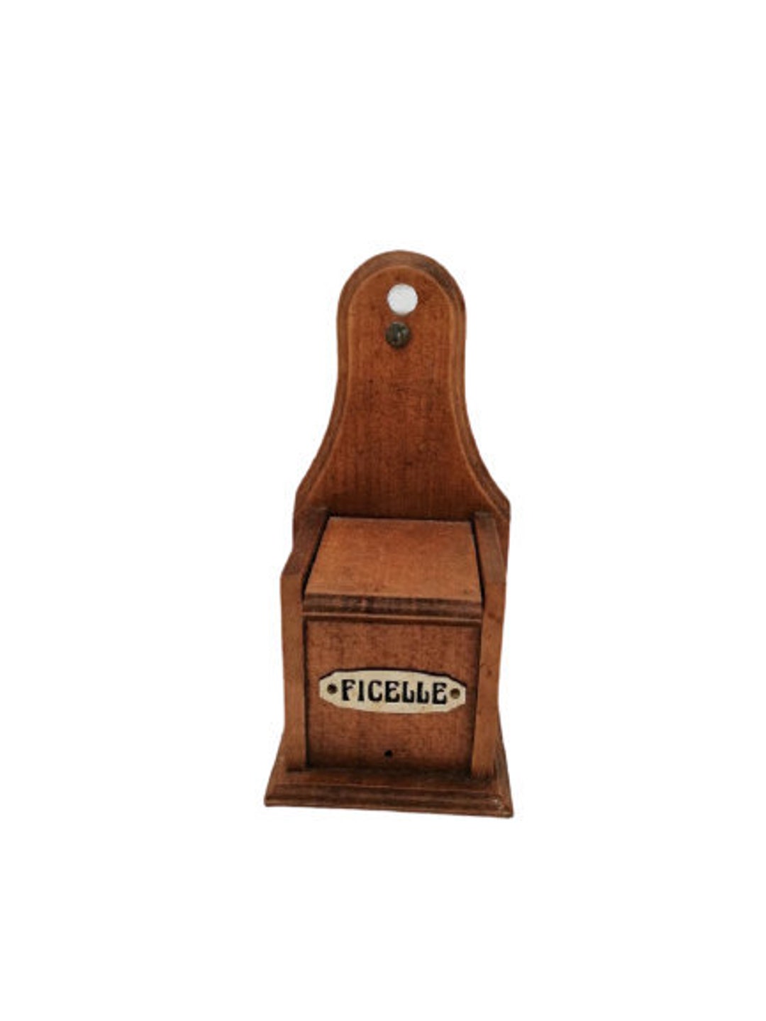 Vintage French Wooden Box String Box Ficelle String Holder Country ...