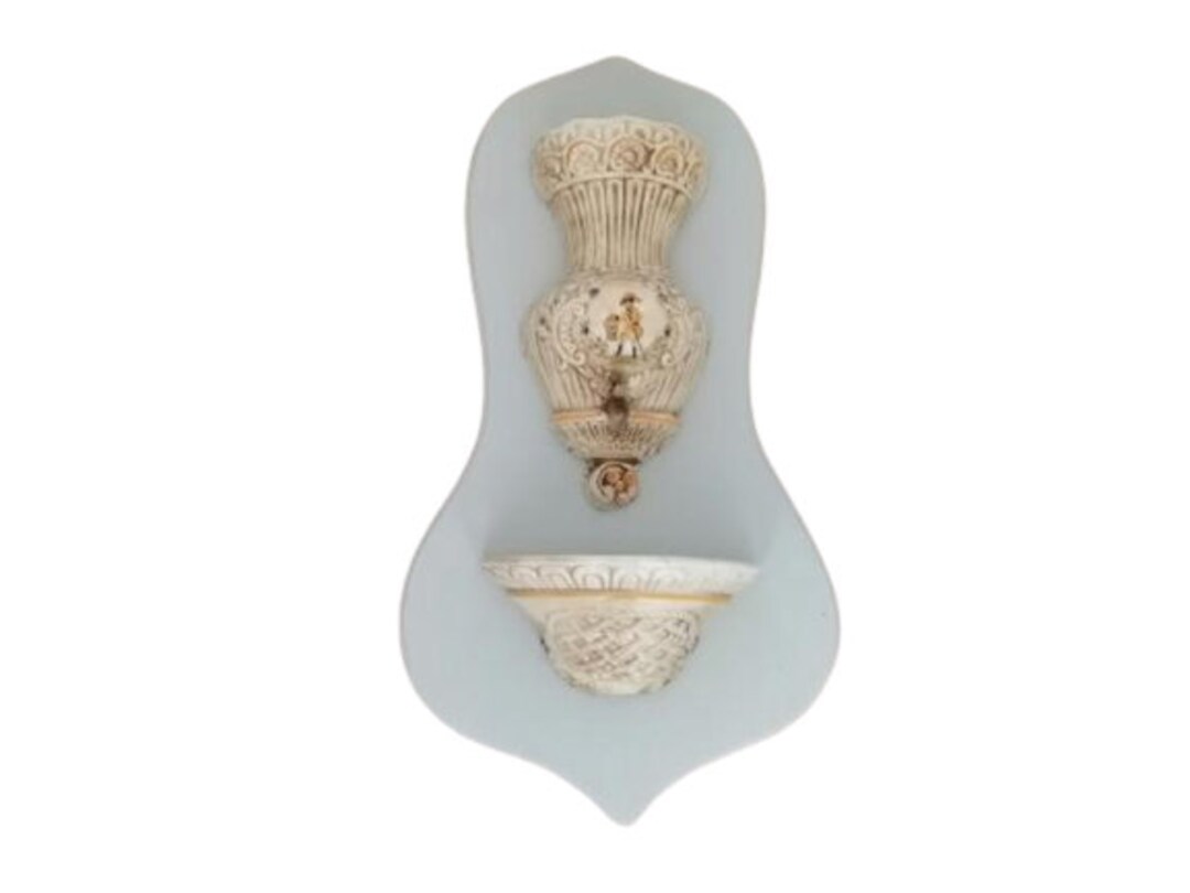 Vintage Ceramic Faux Water Lavabo Wall Hanging Wall Decor Basin Water ...