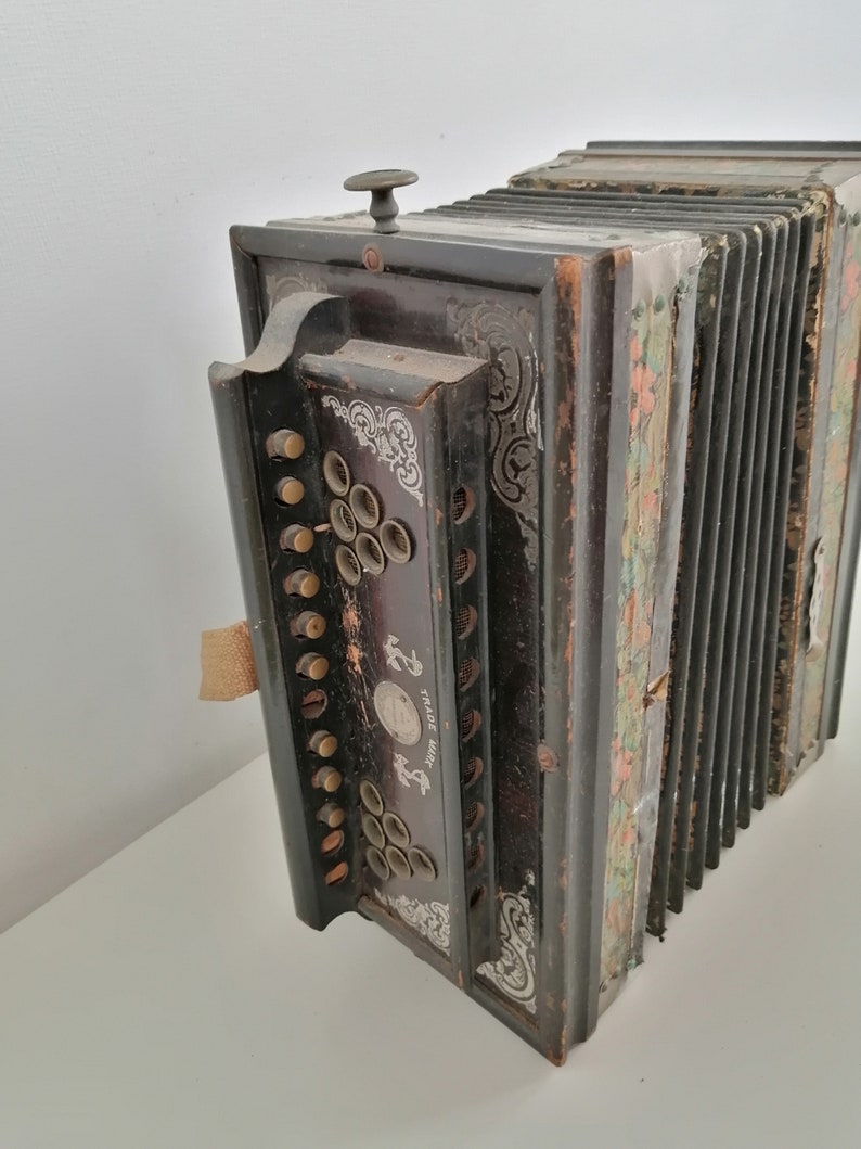 Antique Accordion Made in Germany Memorabilia Collectible Etsy