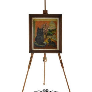Vintage French Lefranc Easel Made In France Wooden Folding Adjustable Patina Floor Easel Art Display Artist Painting Gift Idea / ChezRai