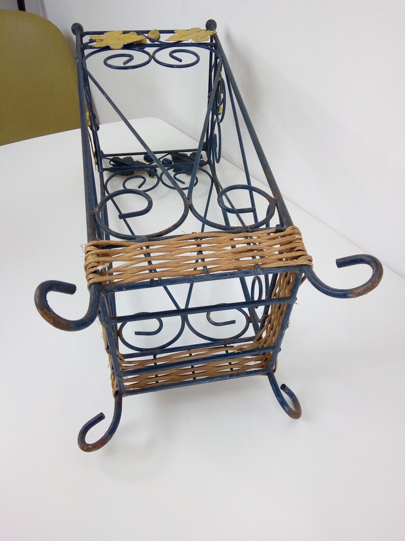 Vintage Wrought Iron Umbrella Stand Plant Pot Stand Hallway Etsy