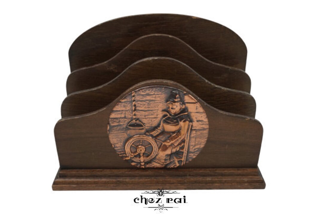 French Letter Rack Vintage French Wooden Letter Rack Mail Post Holder Office Desk Storage ...