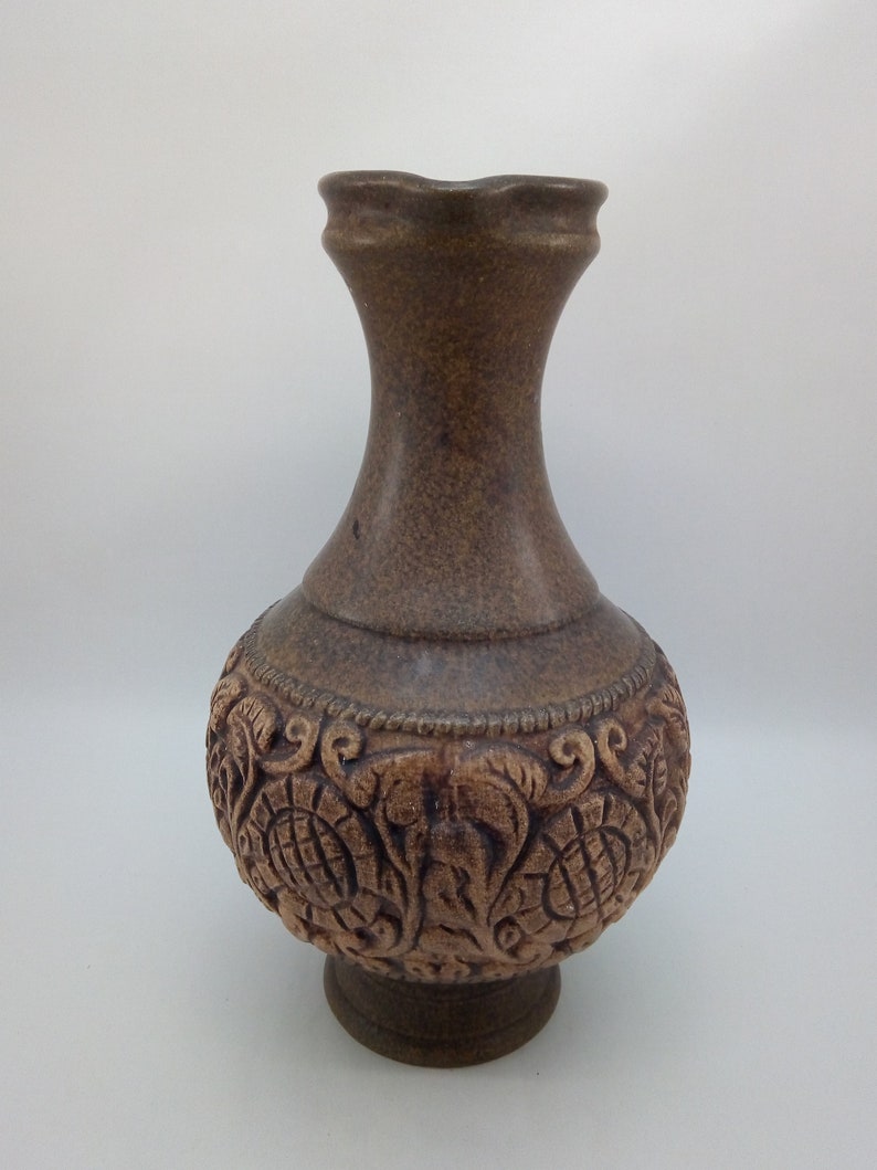 Vintage Jasba West Germany Pottery Vase Jug Ceramic Jar Flowerpot Handled Container Home Decor Decorative Keramik European Chez Rai