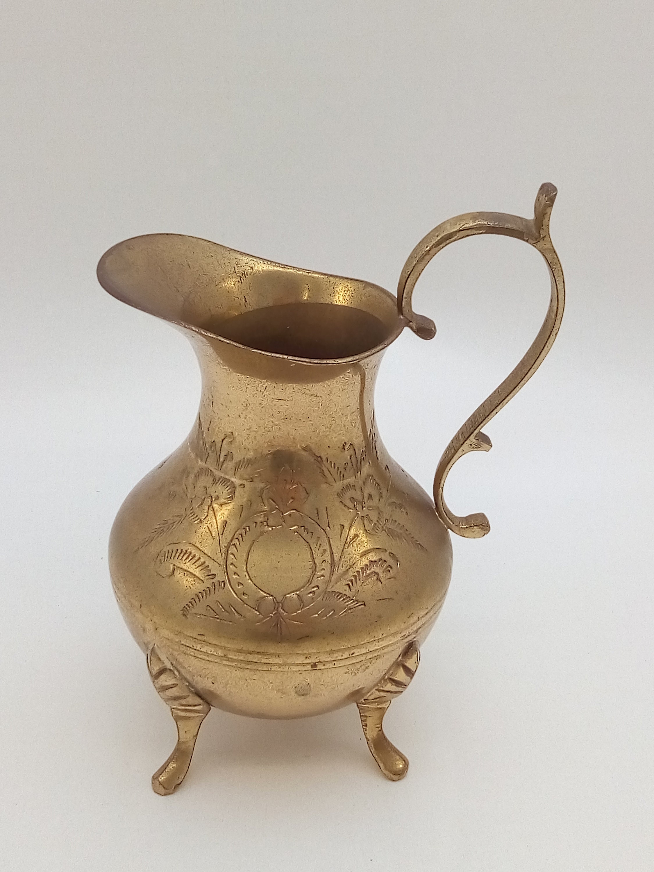 Figurines & Knick Knacks Brass Pitcher Flower Vase Home Decor. Made in