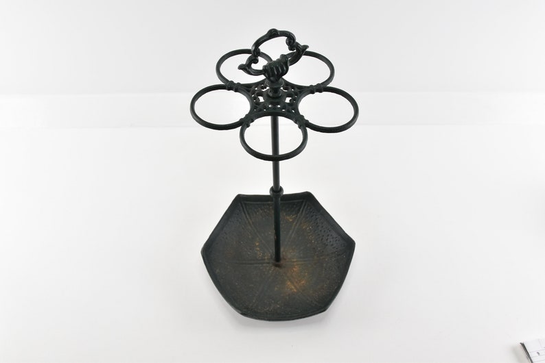 Vintage Heavy Cast Iron Umbrella Stand With Handle Wrought Etsy