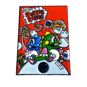 Bubble Bobble Video Game Cover Art Nintendo 1.25 Soft Enamel Pin