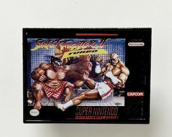 Street Fighter II Turbo SNES Cover Art Pin