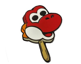 Yoshi Red Pop-Artsicle Enamel Pin