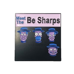 Treffen Sie die Be Sharps Simpsons Musik Album Cover Art Emaille Pin