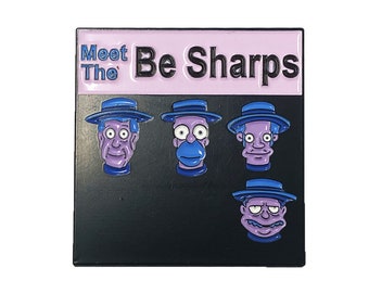 Meet The Be Sharps Simpsons Music Album Cover Art Enamel Pin