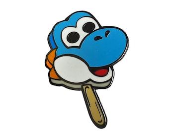 Yoshi Blue Pop-Artsicle Enamel Pin