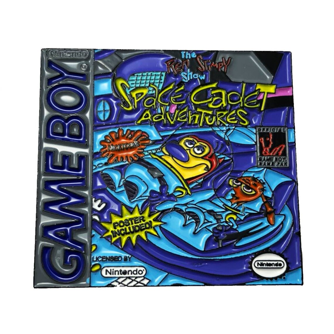 Ren and Stimpy Space Cadets Nintendo Gameboy Cover Art Pin Etsy
