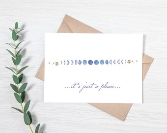 Moon Phase Greeting Card