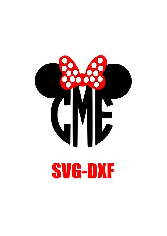 Download Minnie Mouse Monogram Monogram Personalizado Disney SVG | Etsy