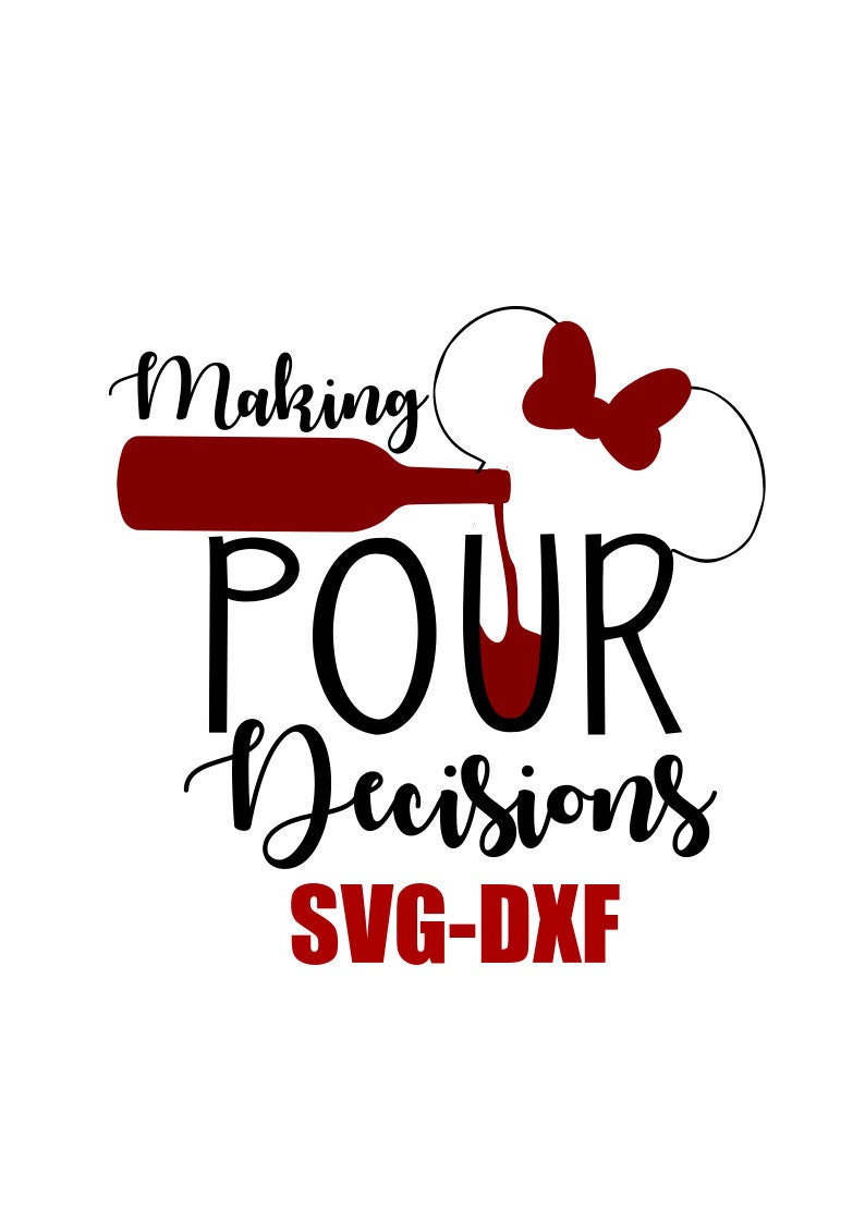 Download Disney SVG Making Pour Decisions Disney Minnie Moue SVG | Etsy