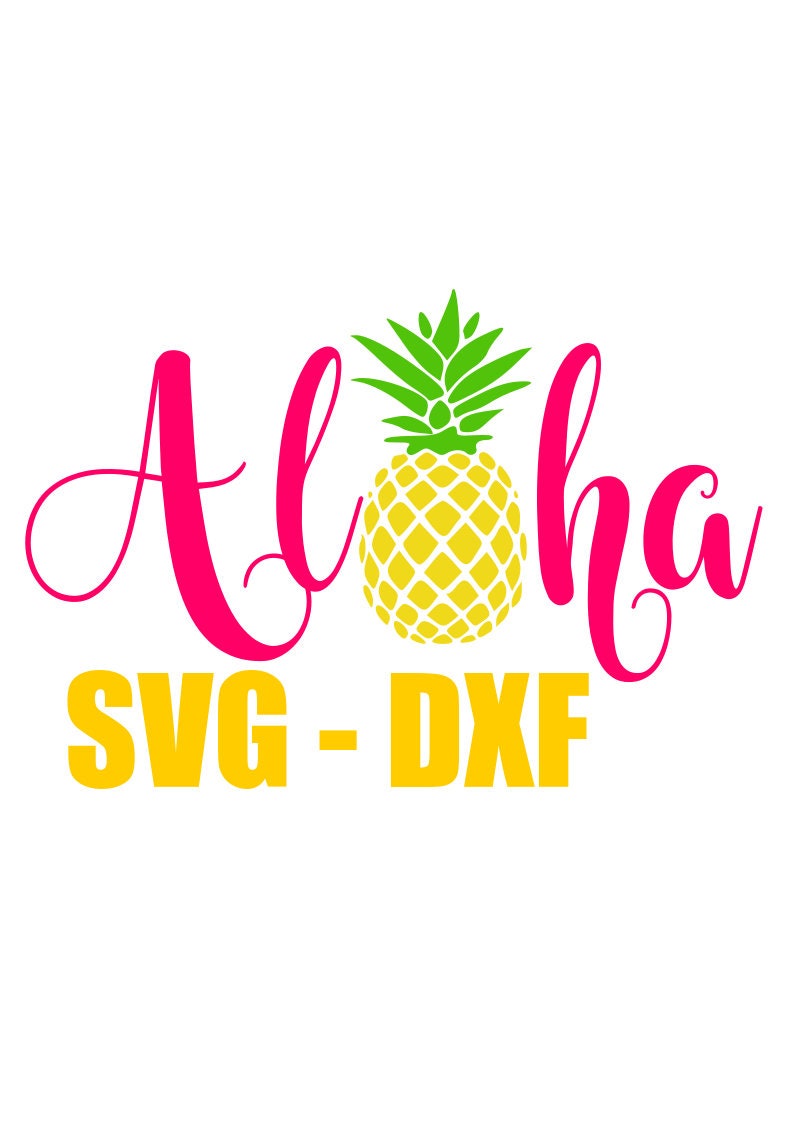 Download Aloha SVG with Pineapple Beach SVG Pineapple SVG | Etsy