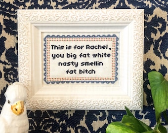 This is for Rachel: Completed 5X7" Needlepoint