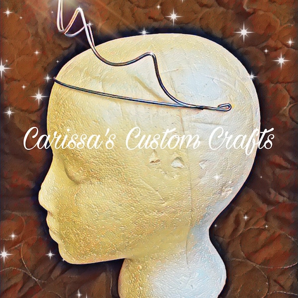 Simple Tiara Crown Headband Wire Frame Design - Custom Made/New