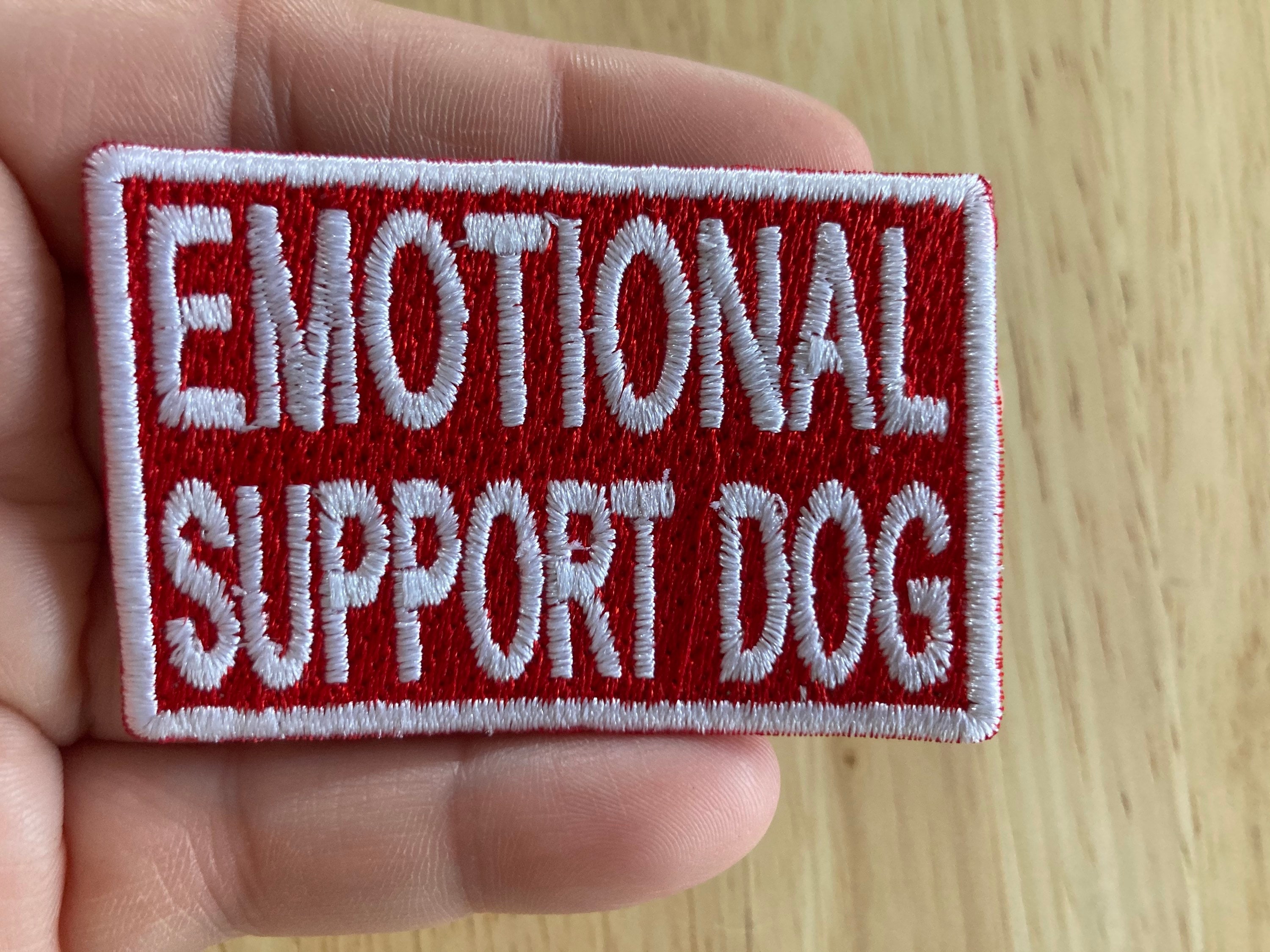 Emotional Support Dog embroidered patch Applique Patch Pet Etsy