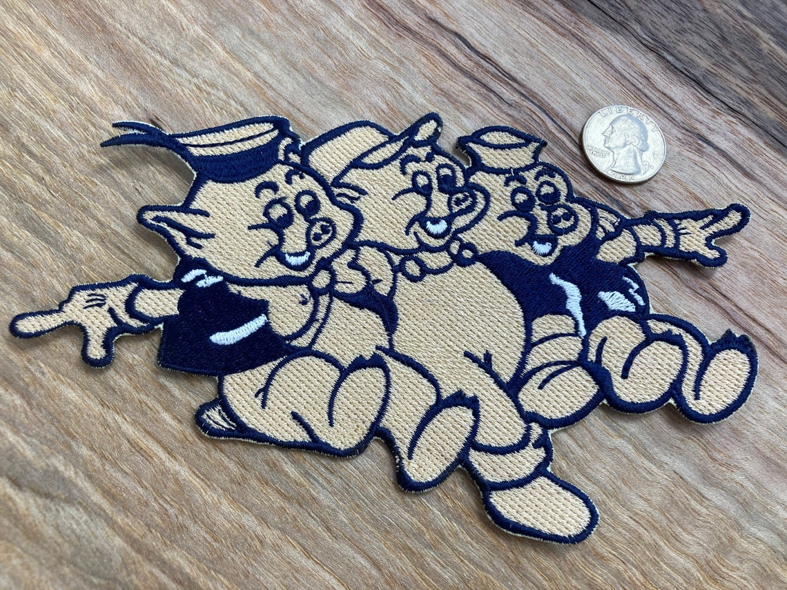 Three little pigs embroidery patch  etsy Three little pigs embroidery patch  etsy