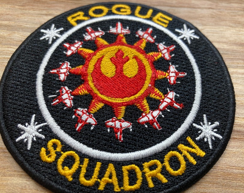 embroidered patch X-wing Rogue Squadron Inspired rebel scum applique resistance Rebel Flight Academy iron on Star Wars inspired