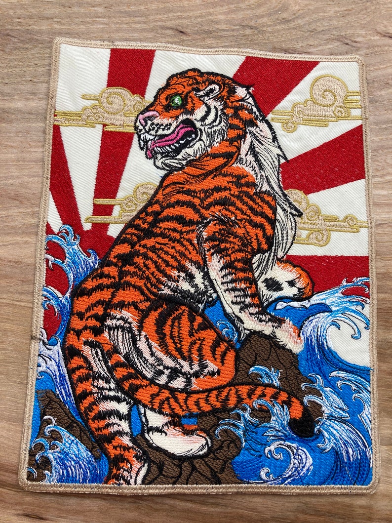 Download Japanese Tiger Embroidered Patch Chinese patch applique | Etsy