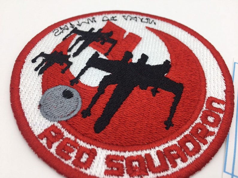 Red Squadron Inspired embroidered patch applique iron on Etsy