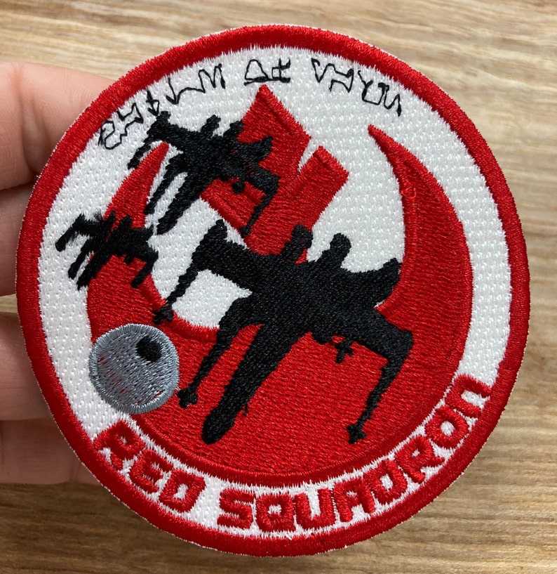 Red Squadron Inspired embroidered patch applique iron on Etsy