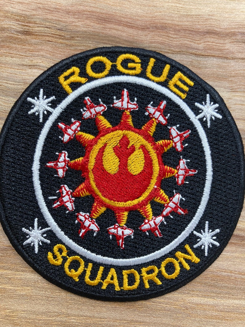 embroidered patch X-wing Rogue Squadron Inspired rebel scum applique resistance Rebel Flight Academy iron on Star Wars inspired